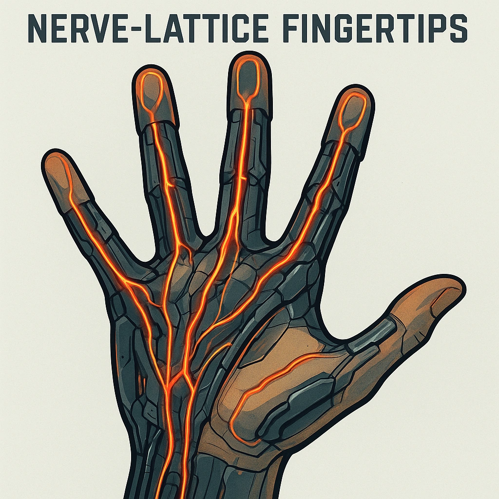 Nerve-Lattice Fingertips
